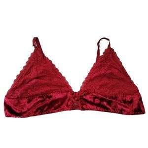 Red Velvet Lace Bralette